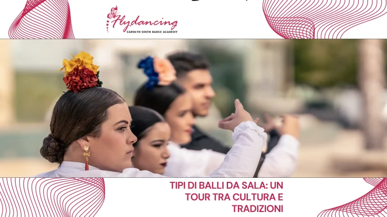 coppie in vari costumi tradizionali che ballano diversi stili di ballo da sala, rappresentando la ricchezza culturale e la varietà globale del ballo, da eleganti balli europei a vivaci danze latino-americane